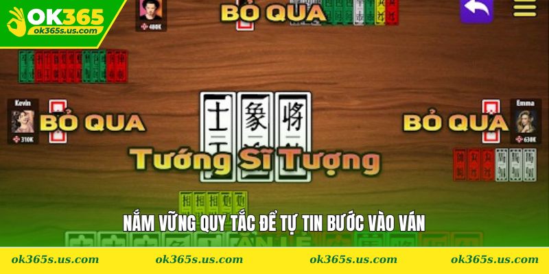 Nắm vững quy tắc để tự tin bước vào ván
